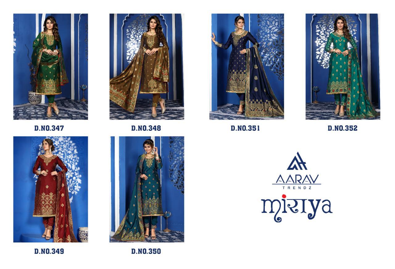 Aarav Trendz Silk Jacquard Designer Suits Supplier