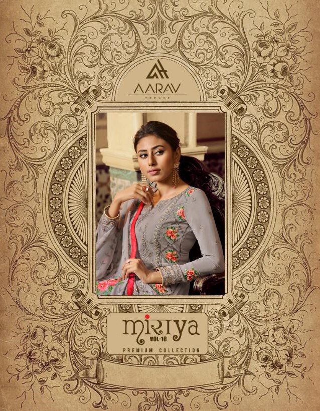 Aarav Trendz Miraya Vol 16 Real Georgette With Embroidery Work Dress Material At Wholesale Rate