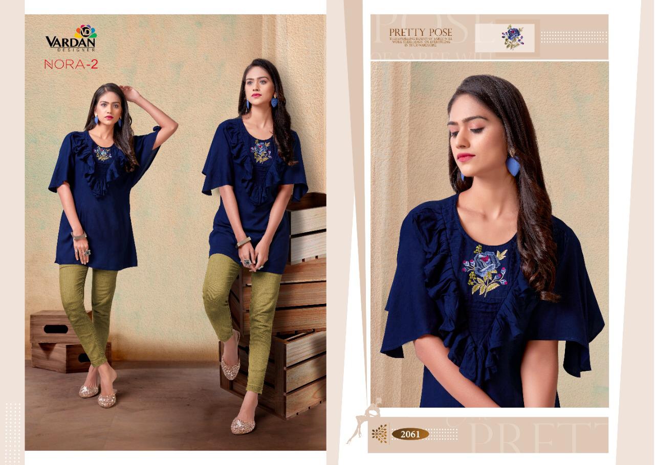 Nora Vol 2 By Vardan Designer Stylish Rayon Short Top
