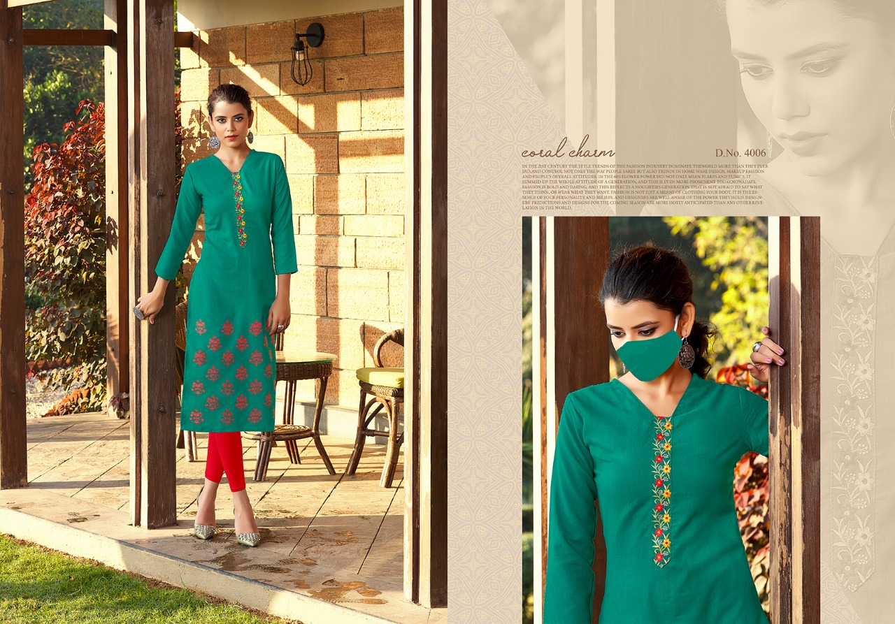 Nitisha Nx Present Chingari Vol-4 Kurti At Wholesale