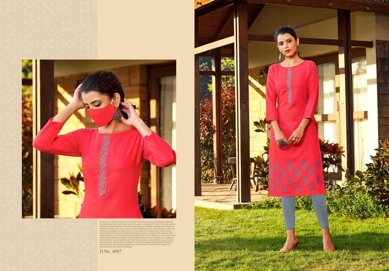 Nitisha Nx Present Chingari Vol-4 Kurti At Wholesale