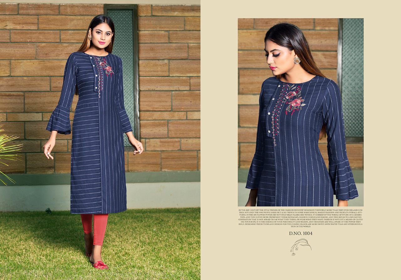 Nitisha Nx Present Vishwa New Designer Kurti Catlogue Wholesale