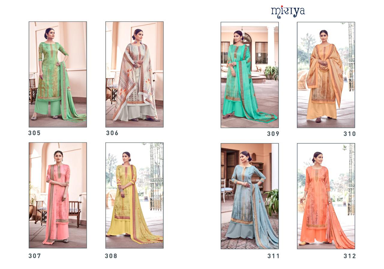 Aarav Trendz Miraya Vol 15 Digital Printed Pure Jam Silk Satin With Sequence Work Dress Material