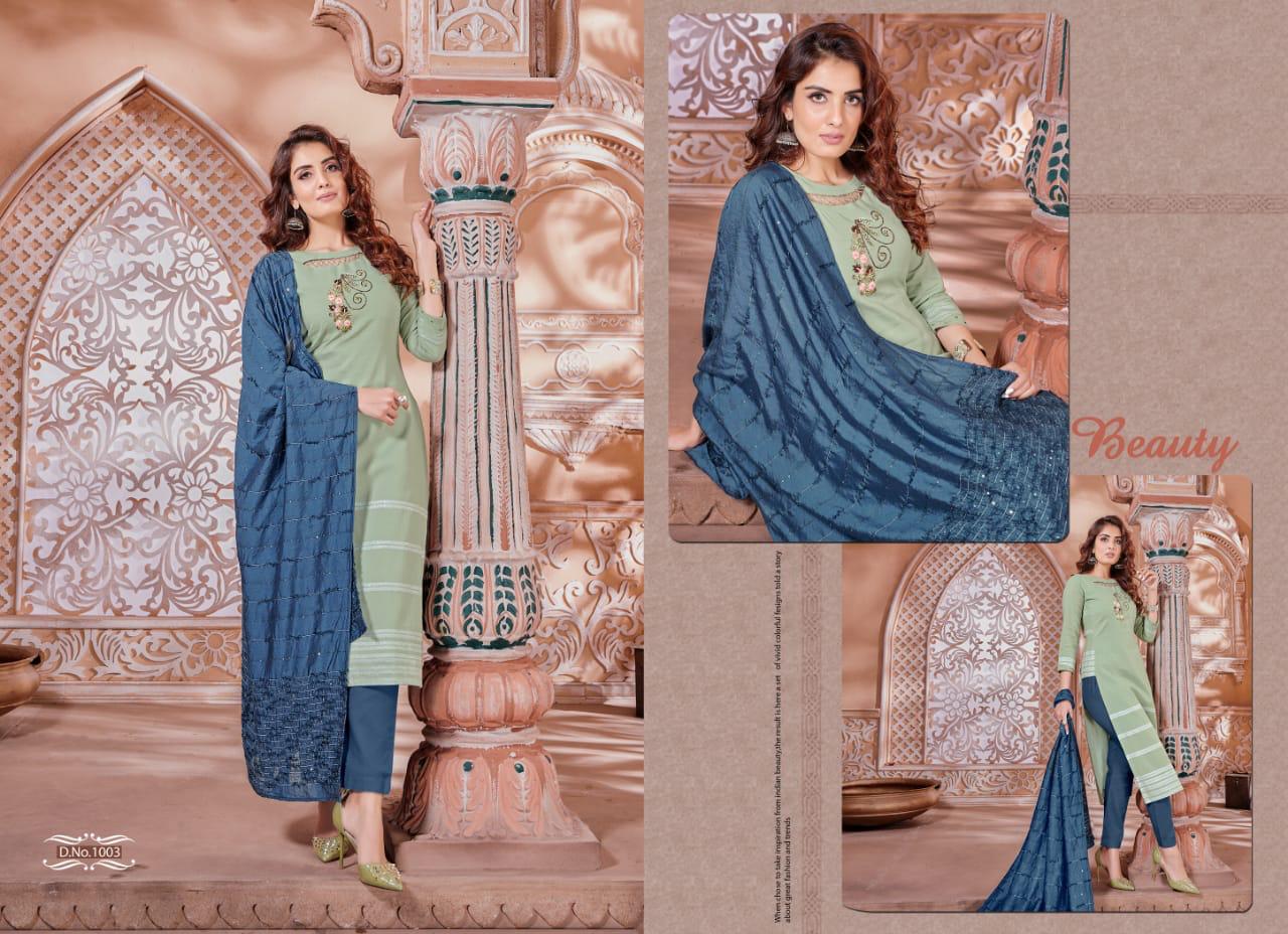 Selesta Naysha Pure Cotton Readymade Salwar Suit