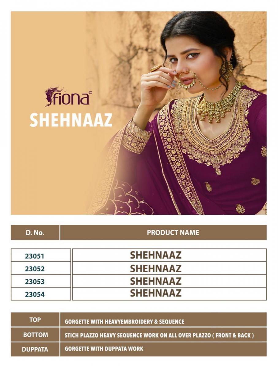 Fiona Shenaaz 23051 To 23054 Wholesale Suits Online