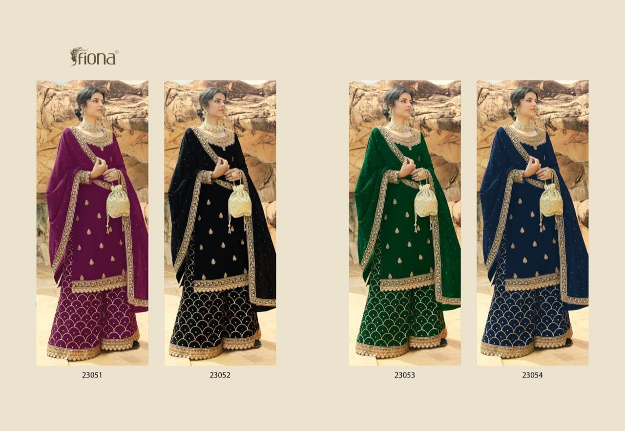 Fiona Shenaaz 23051 To 23054 Wholesale Suits Online