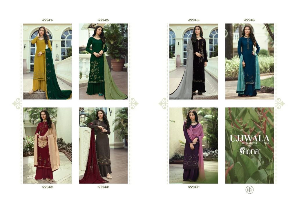 Fiona Presents Ujjwala Vol 5 Designer Salwar Suits Party Wear Suits