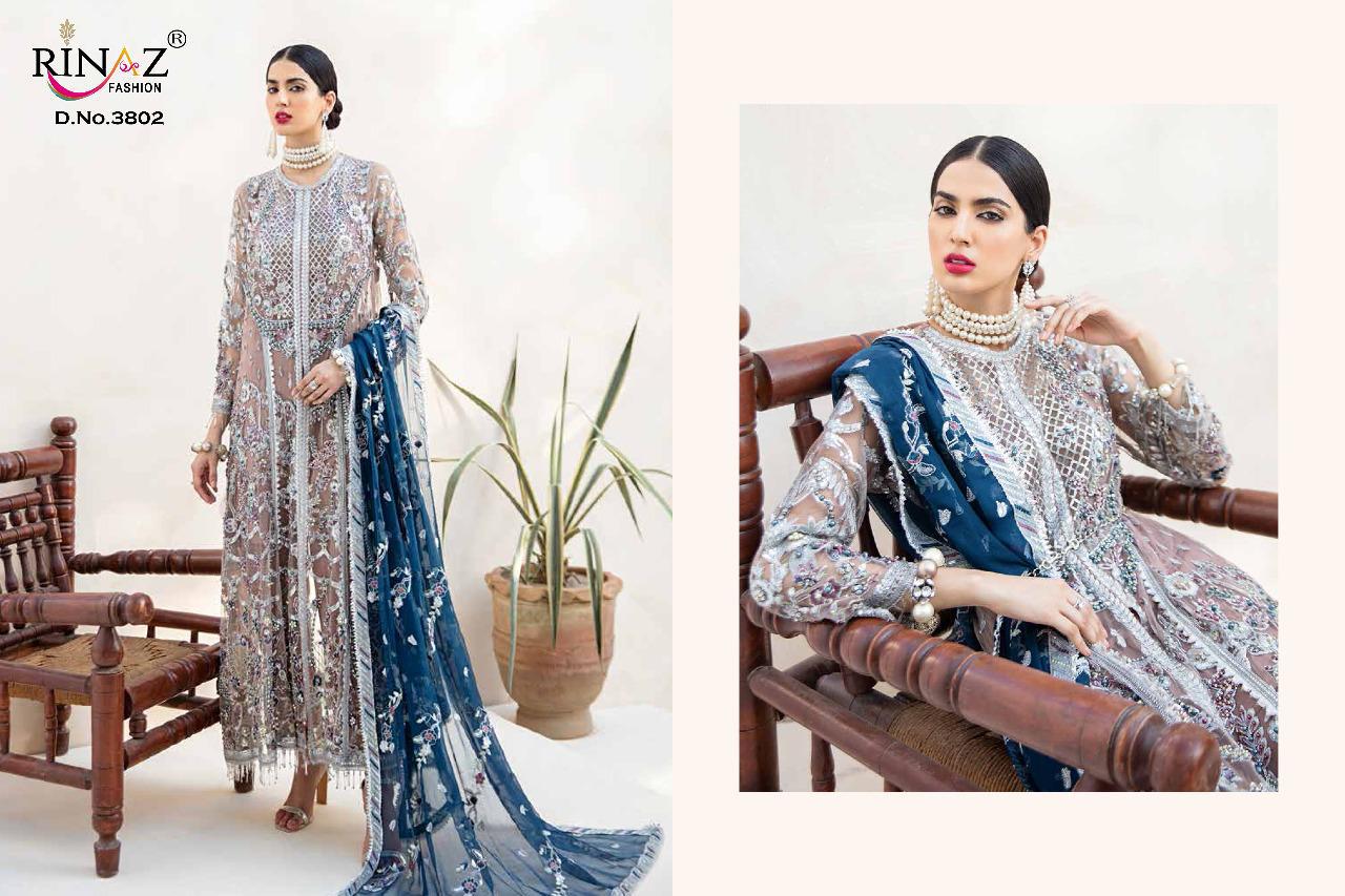 Rinaz Fashion Emaan Adeel Vol 2 Bridal Collection Faux Georgette With Heavy Embroidery Work Pakistani Dress Material At Wholesale Rate