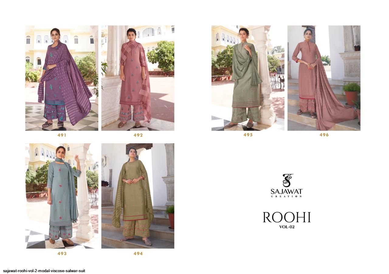 Sajawat Roohi Vol 2 Modal Viscose Salwar Suit