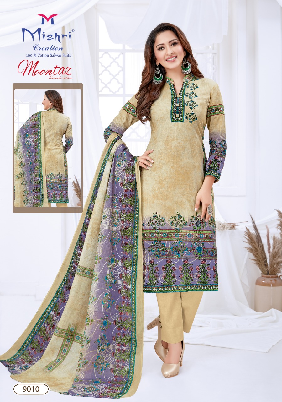 Mishri Creation Moontaz Vol-9 9001-9010 Series Salwar Kameez With Heavy Look And Beautifull Embroidered Designer Party Wear