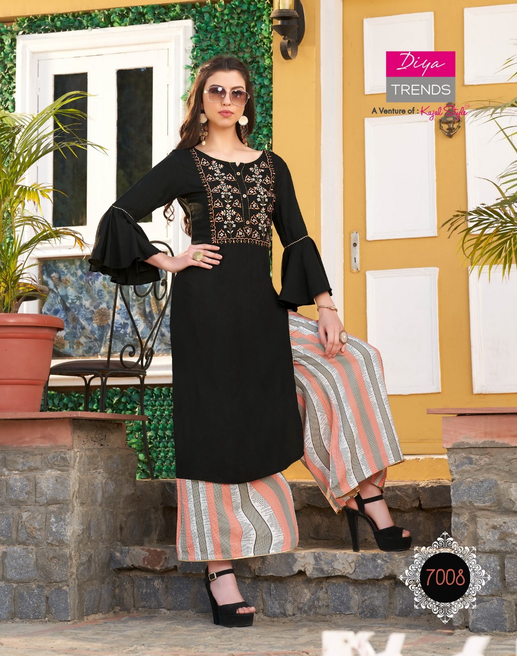 Diya Trends Biba's Vol-7 7001-7014 Series With Heavy Look And Beautifull Embroidered Designer Party Wear