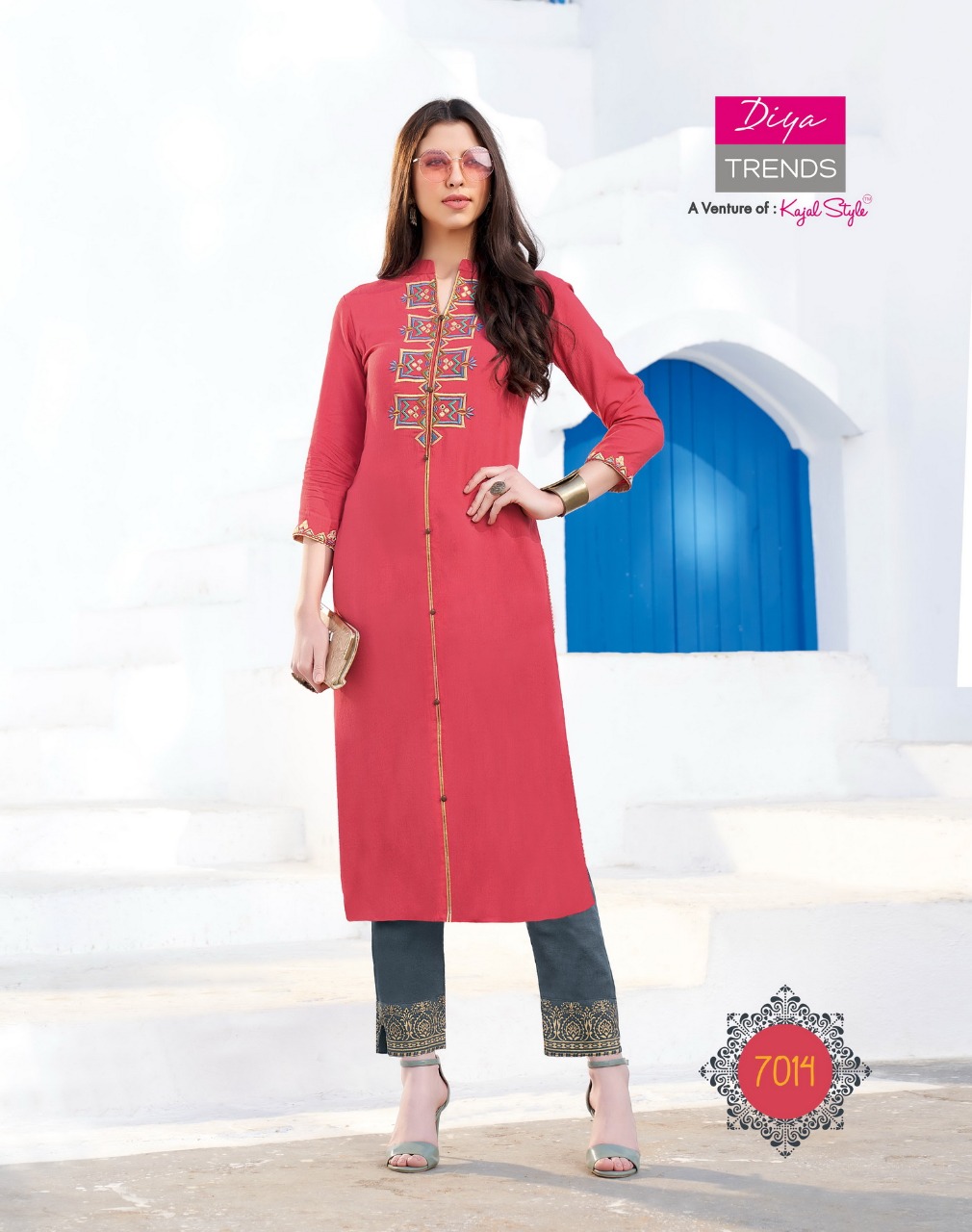 Diya Trends Biba's Vol-7 7001-7014 Series With Heavy Look And Beautifull Embroidered Designer Party Wear