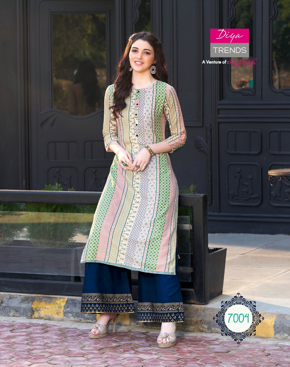 Diya Trends Biba's Vol-7 7001-7014 Series With Heavy Look And Beautifull Embroidered Designer Party Wear