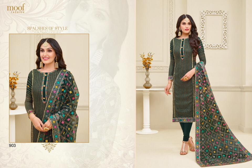 Moof Fashion Mahi Georgette Salwar Suits Collection Latest Designs