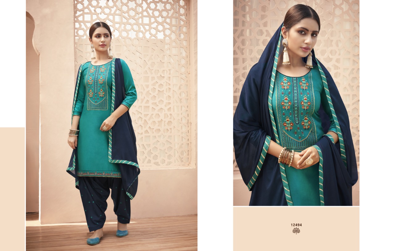 Kajree 12493-12494 Salwar Kameez With Heavy Look And Beautiful Embroidered Designer Party Wear