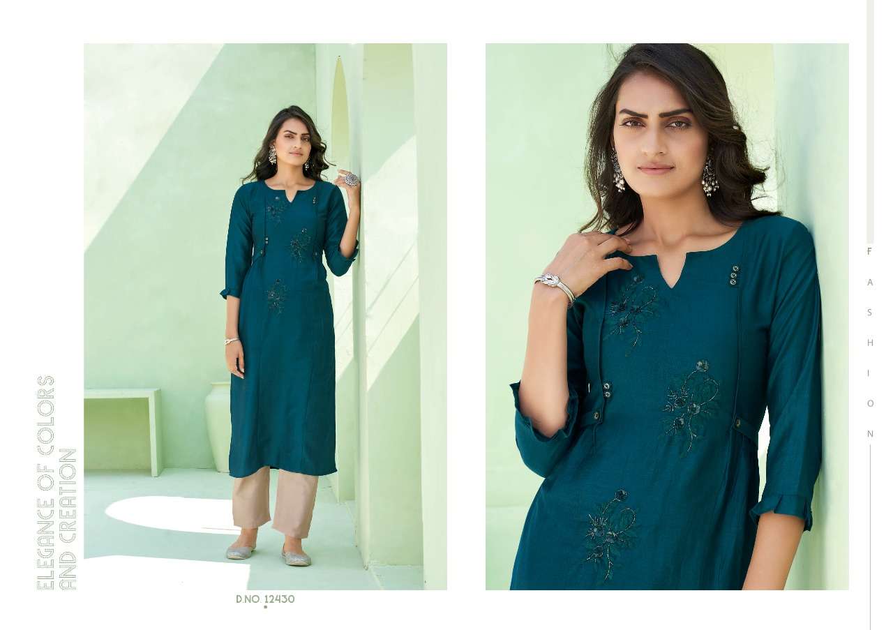 Designer Kurtis With Heavy Look And Beautiful Embroidered Designer Party Wear