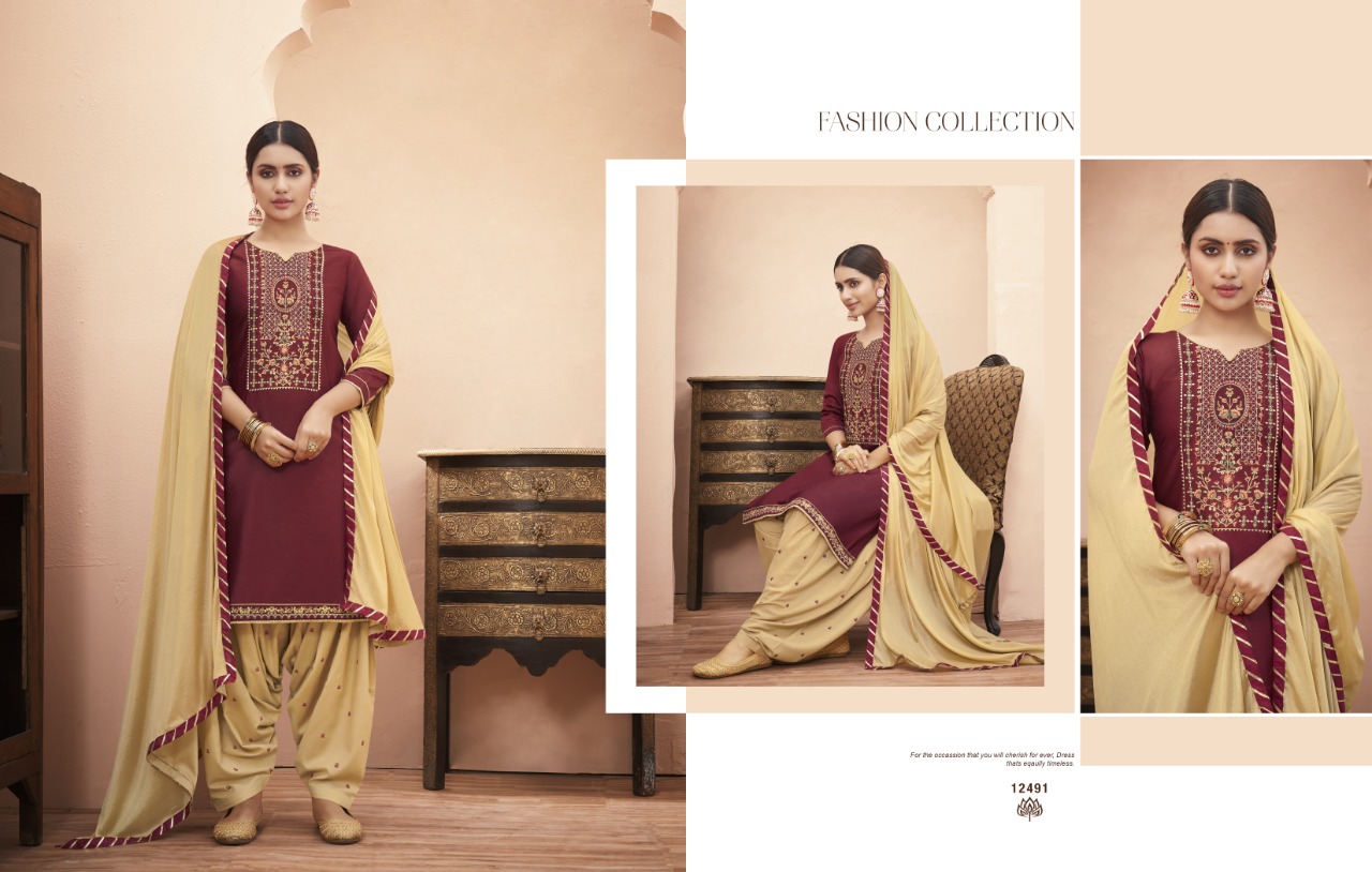 Kajree 12493-12494 Salwar Kameez With Heavy Look And Beautiful Embroidered Designer Party Wear