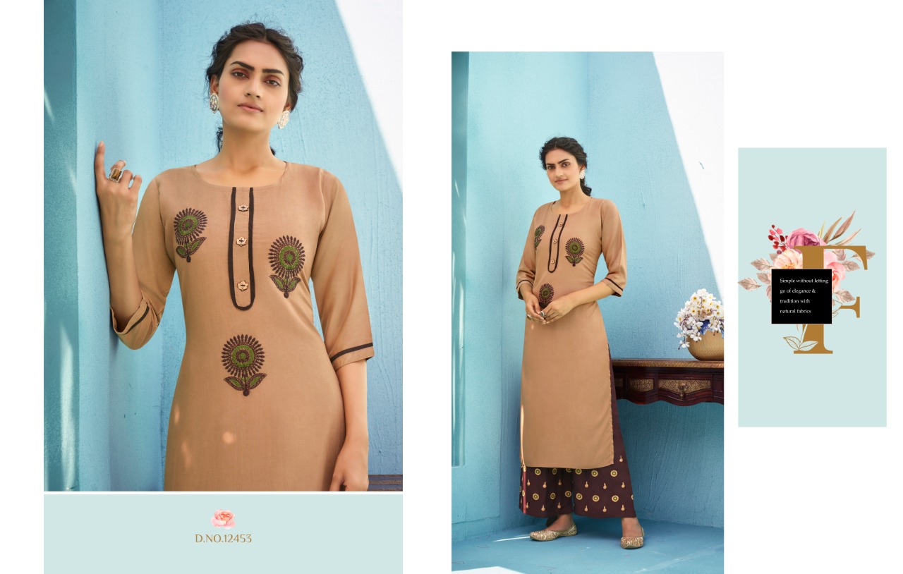 Designer Kurtis With Heavy Look And Beautiful Embroidered Designer Party Wear & Wedding Wear Occasionally Traditional Indian Looks Kurti