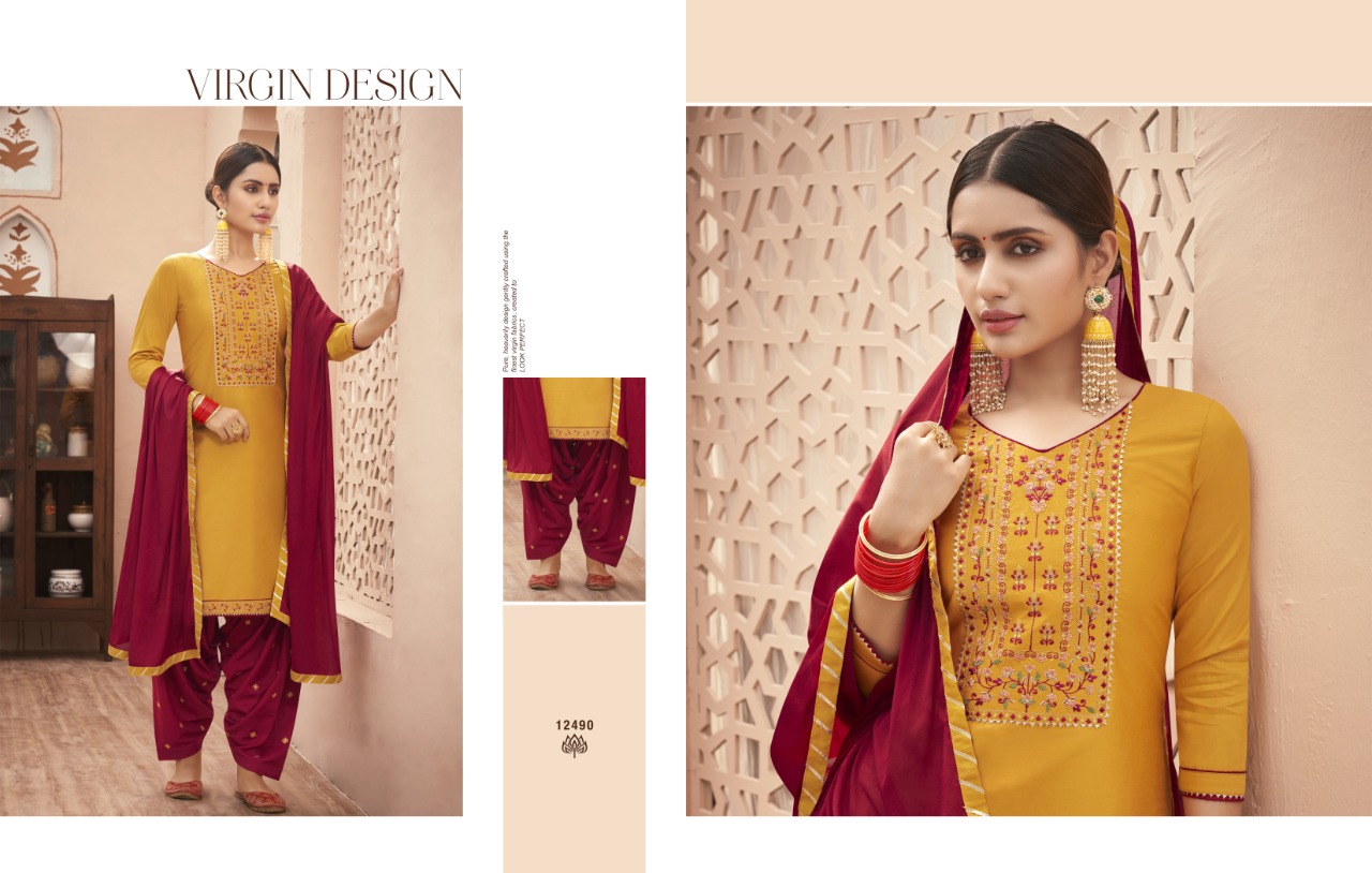 Kajree 12493-12494 Salwar Kameez With Heavy Look And Beautiful Embroidered Designer Party Wear