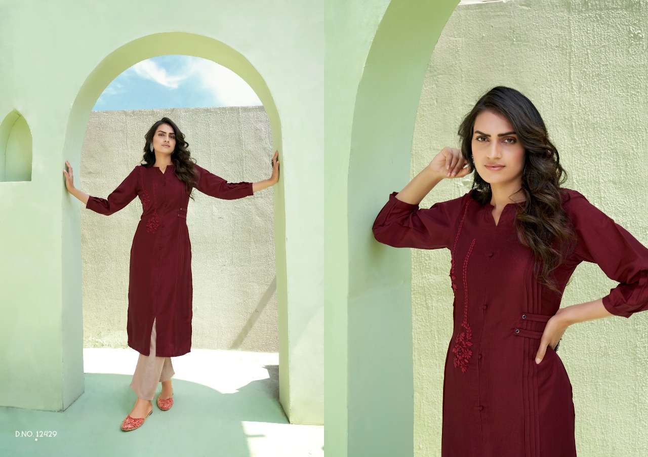 Designer Kurtis With Heavy Look And Beautiful Embroidered Designer Party Wear