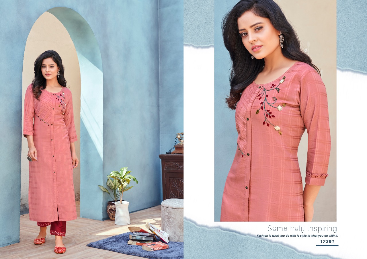 Designer Kurti With Heavy Look And Beautiful Embroidered Designer Party Wear