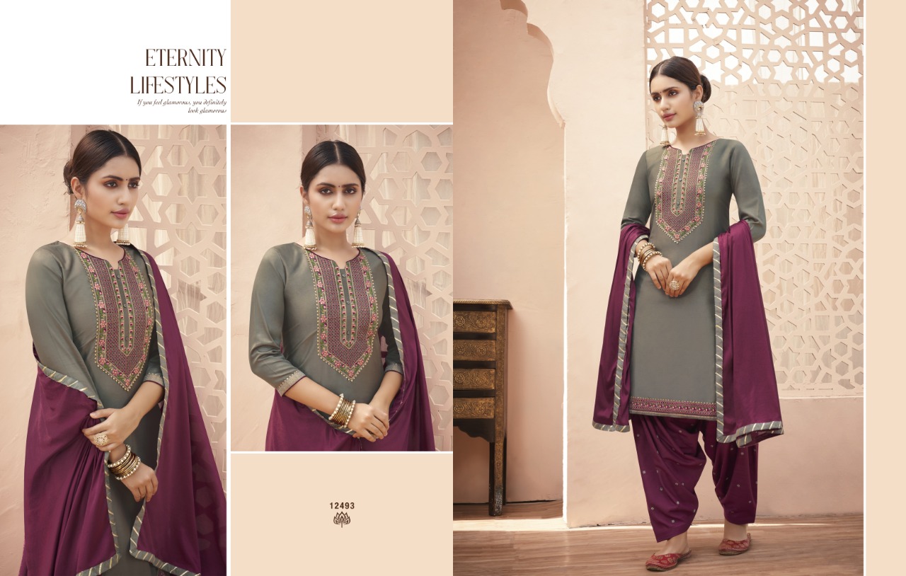 Kajree 12493-12494 Salwar Kameez With Heavy Look And Beautiful Embroidered Designer Party Wear