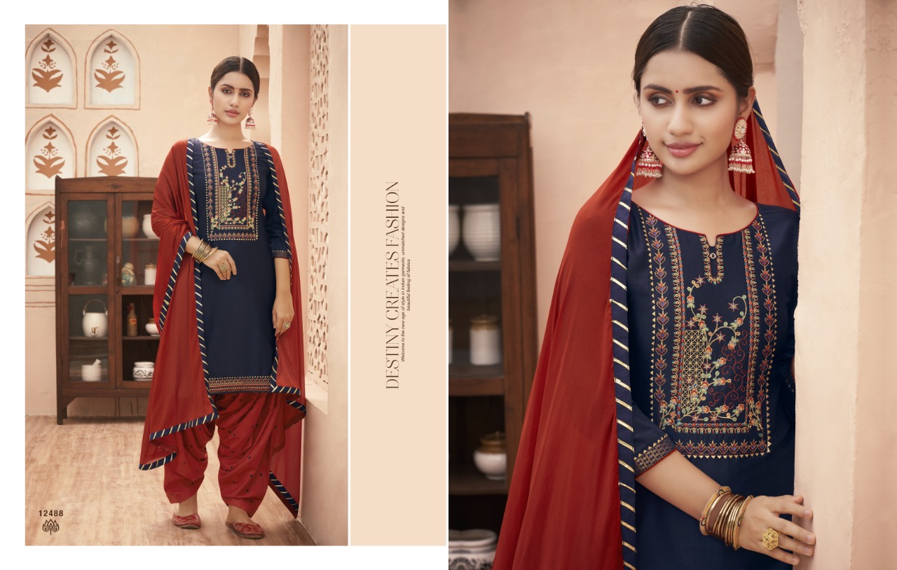 Kajree 12493-12494 Salwar Kameez With Heavy Look And Beautiful Embroidered Designer Party Wear