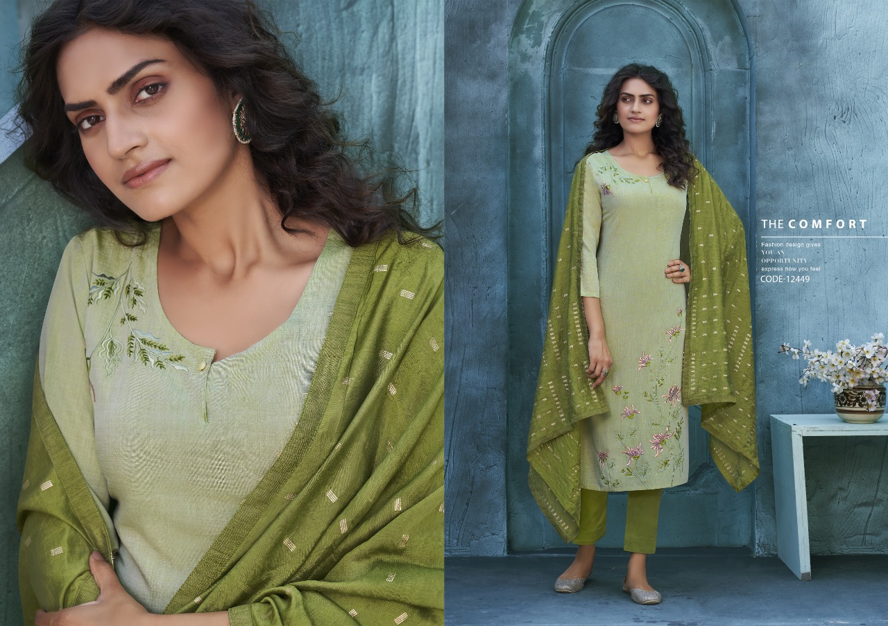 Titli Liva Silk With Fancy Embroidery Work Fancy Regular Wear Kurtis With Pants
