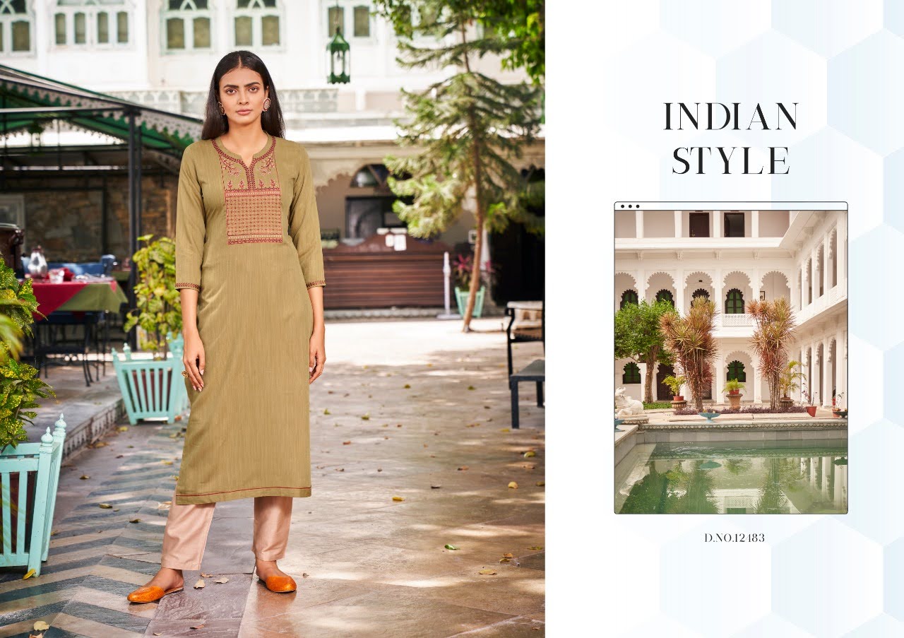 Designer Kurti With Heavy Look And Beautifull Embroidered Designer Party Wear