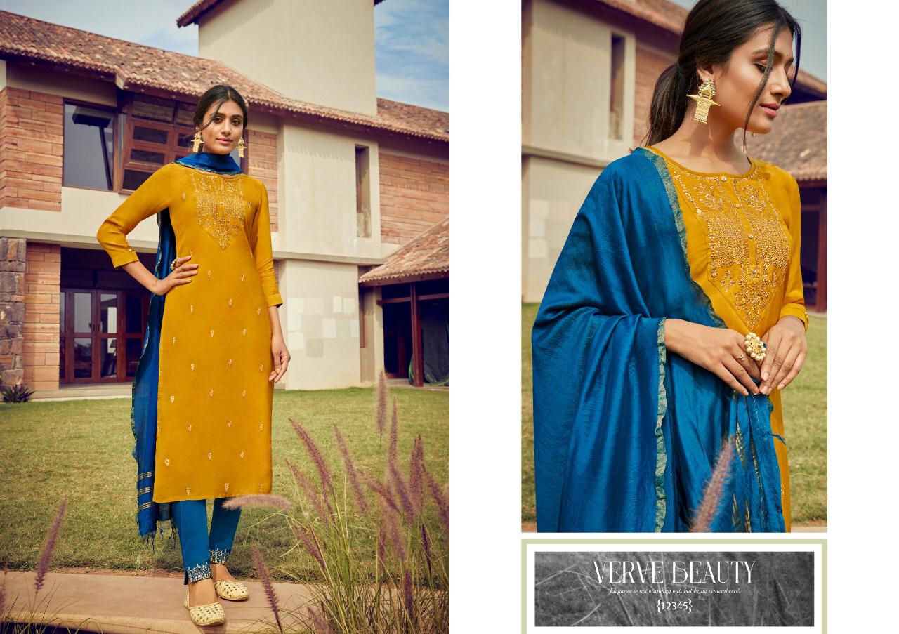 Kajree Ramee 12343-12346 Series Muslin Sequence Work Salwar Suits Collection