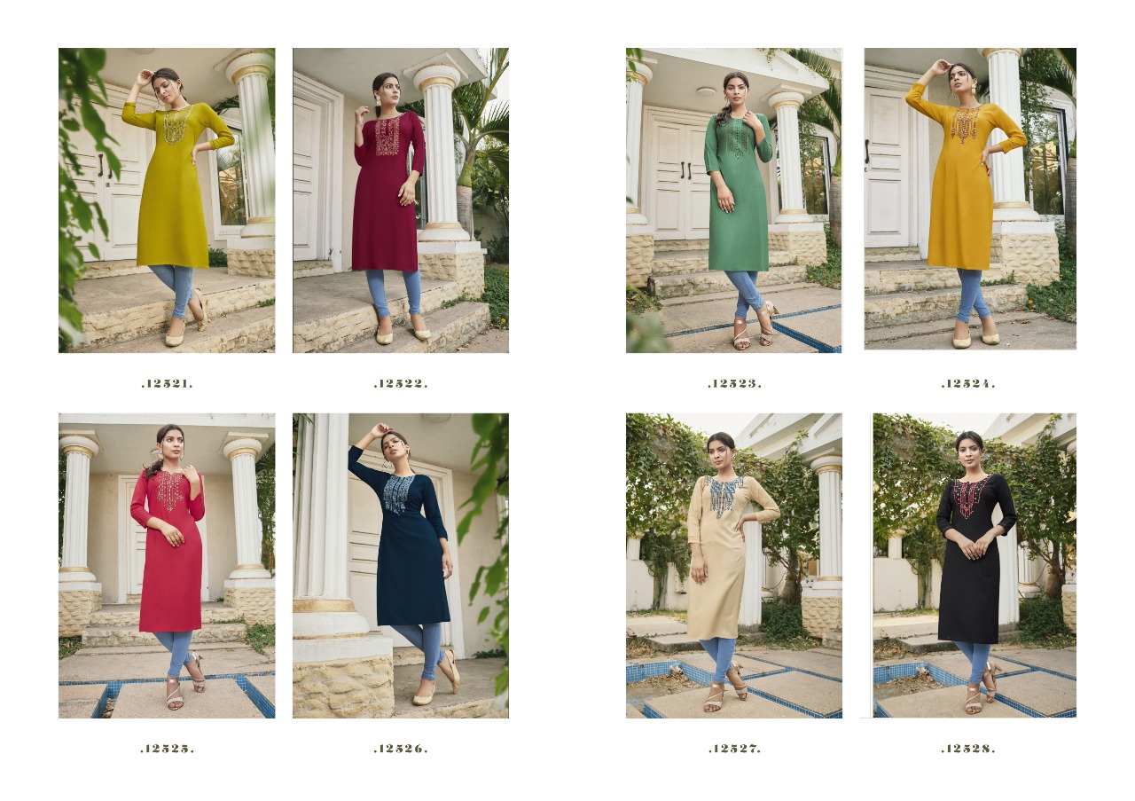 Designer Kurti With Heavy Look And Beautiful Party Wear