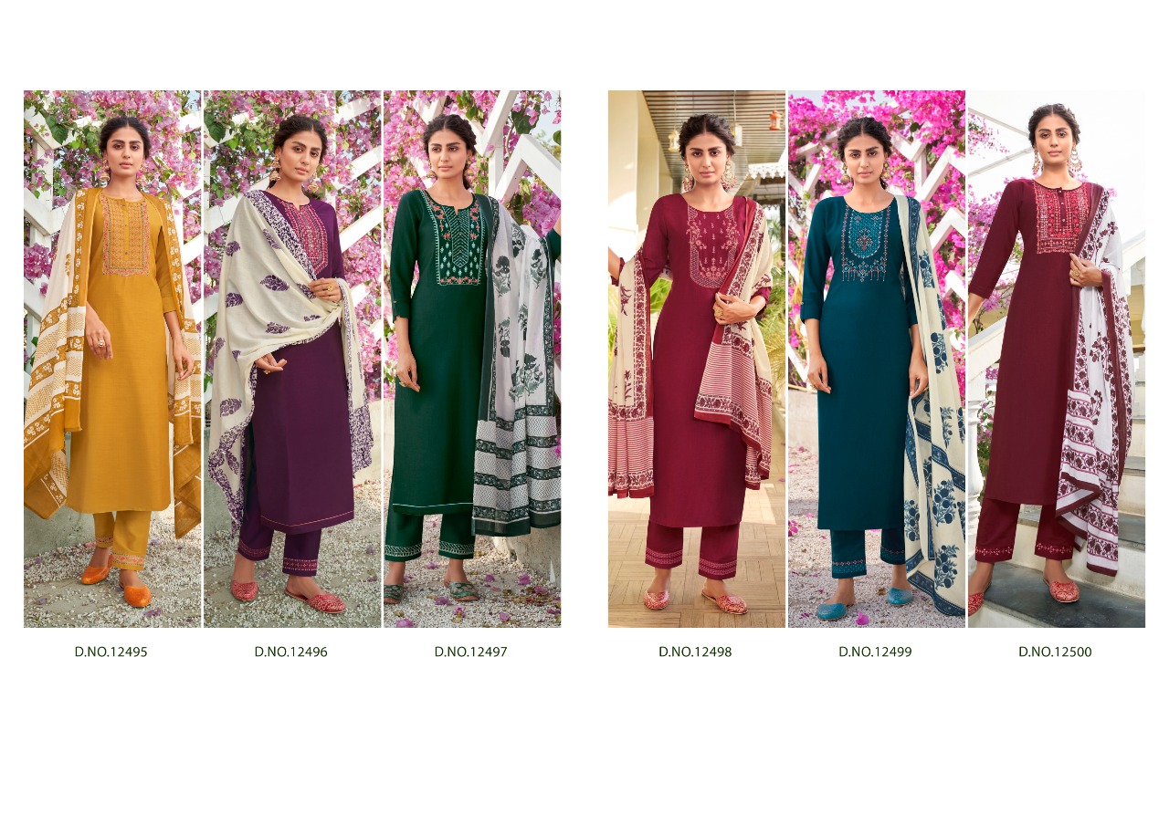 Lining Silk With Fancy Embroidery Work Ready Made Salwar Suits
