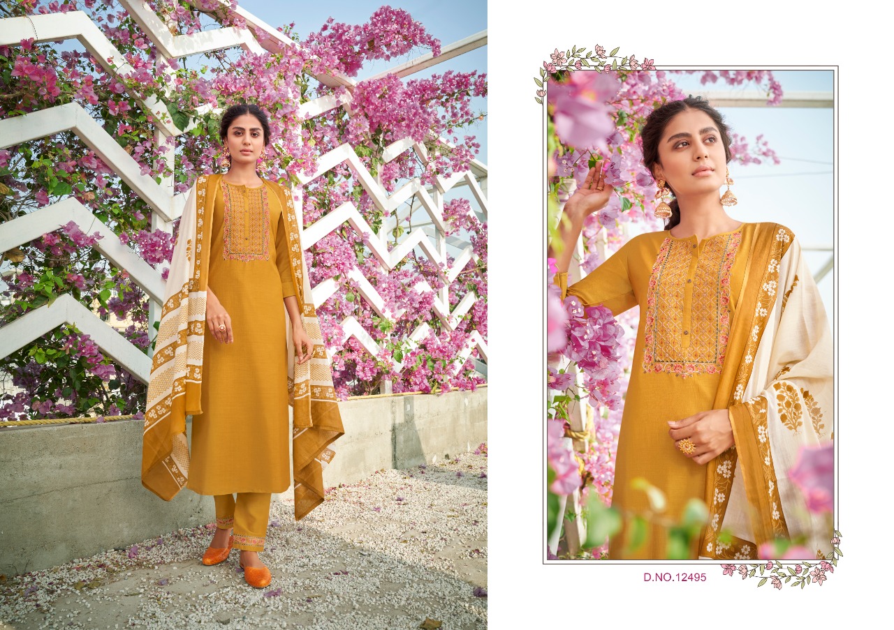 Lining Silk With Fancy Embroidery Work Ready Made Salwar Suits