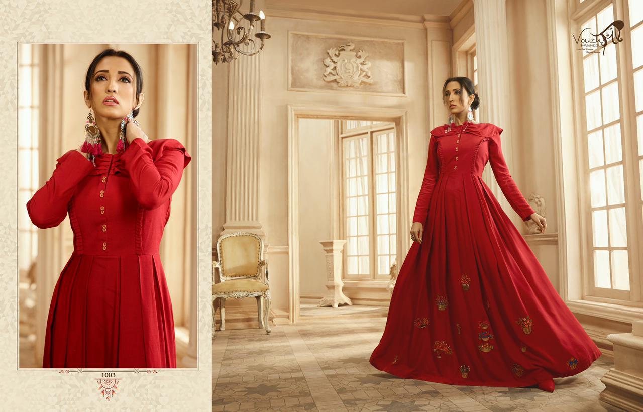 Designer Kurtis With Heavy Look And Beautiful Embroidered Designer Party Wear