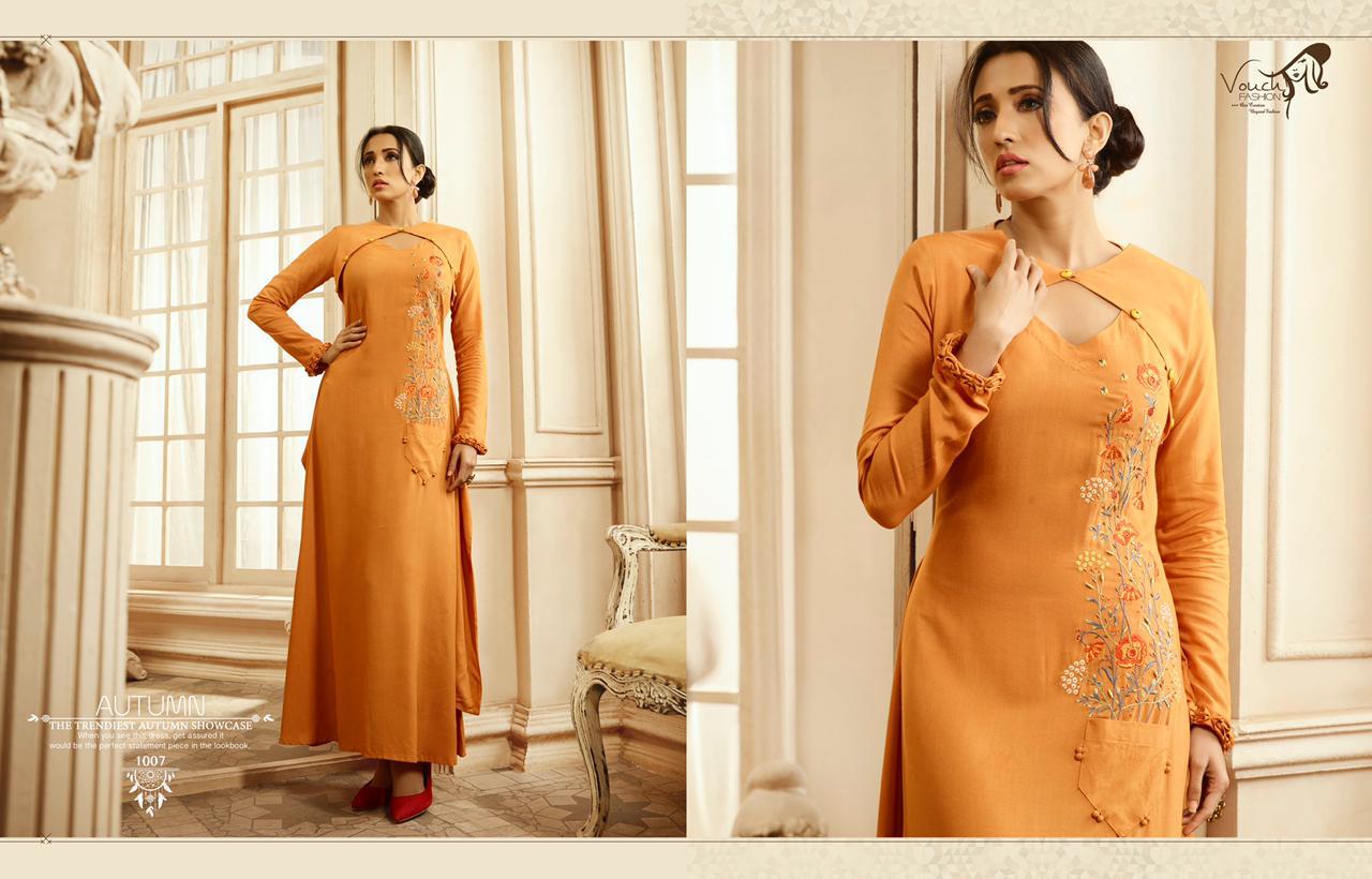 Designer Kurtis With Heavy Look And Beautiful Embroidered Designer Party Wear