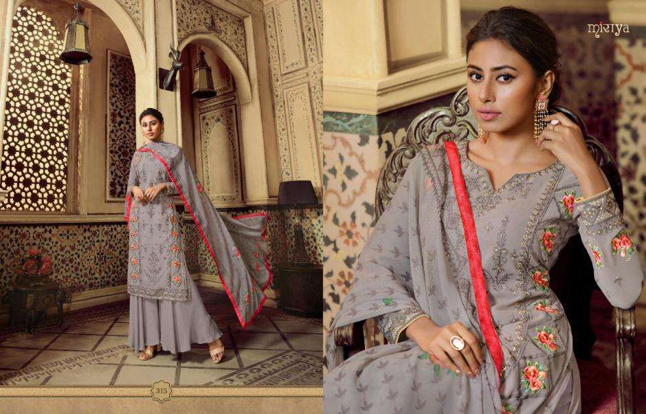 Miraya Vol-16 313 To 317 Series Embroidery Designer Salwar Kameez 