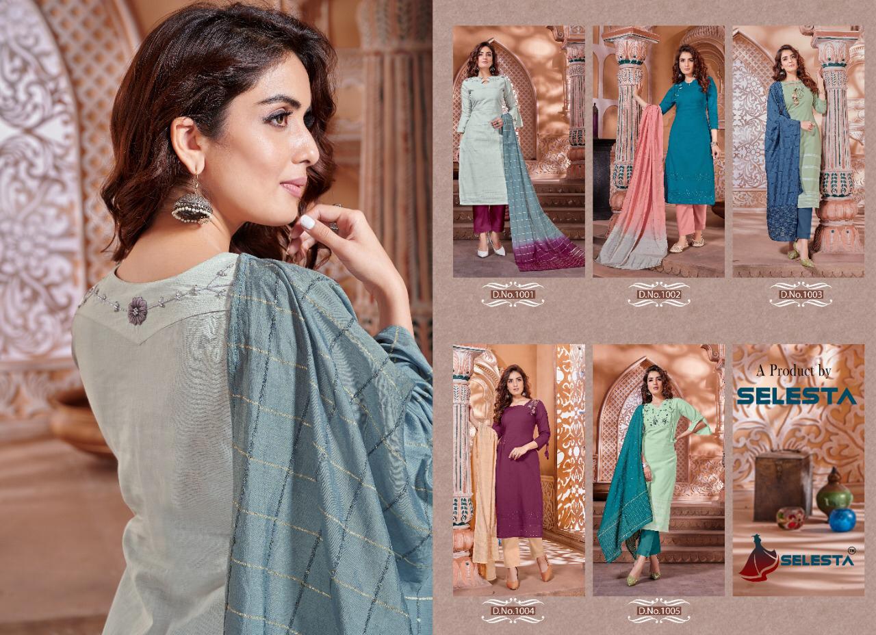 Cotton Silk Designer Readymade Salwar Suit Collection Design
