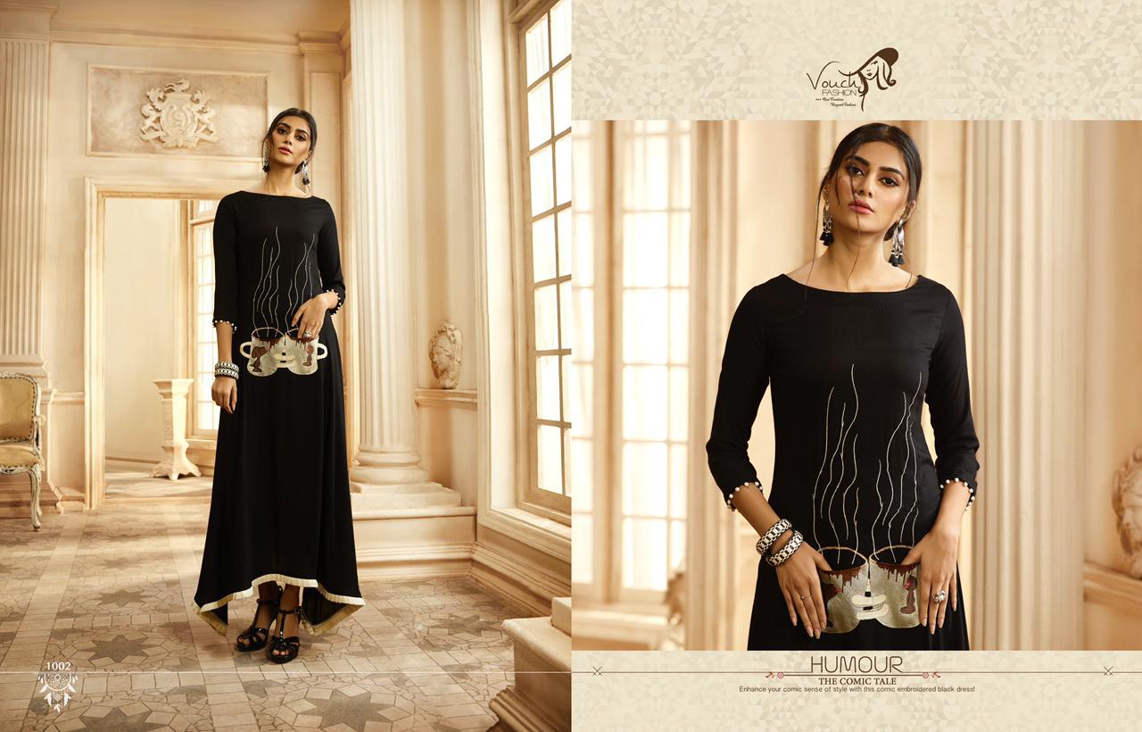 Designer Kurtis With Heavy Look And Beautiful Embroidered Designer Party Wear
