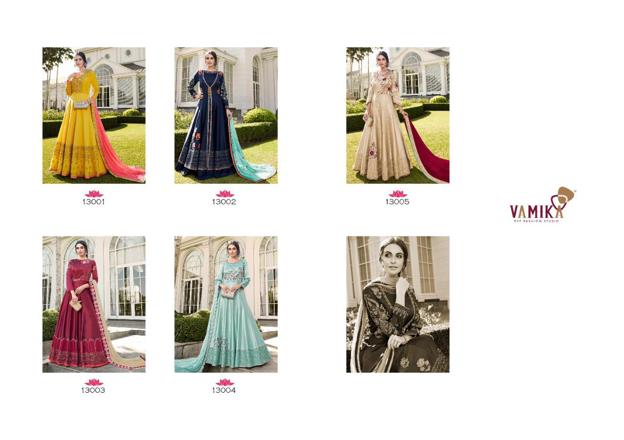 Salwar Kameez Ding Dong Silk Fabric Embroidery Work