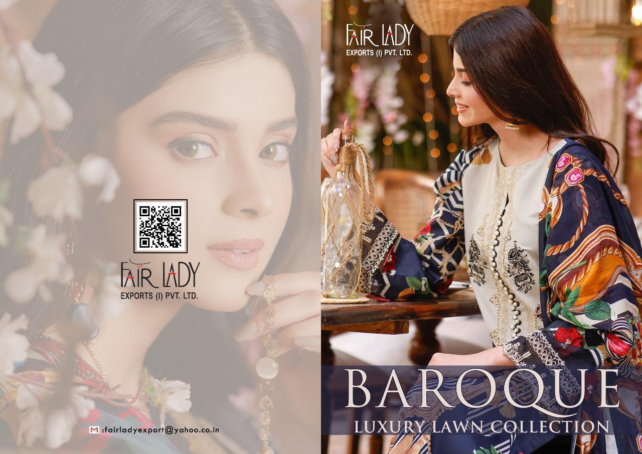 Lawn Collection By Fair Lady (chiffon) – Lawn Cotton Salwar Kameez Catalogue By Surat Wholesale Dealer