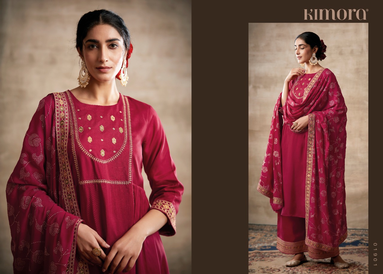 Salwar Kameez Tussar Silk Fabric Self Butti Embroidery Work Indian Woman Fashion Designer