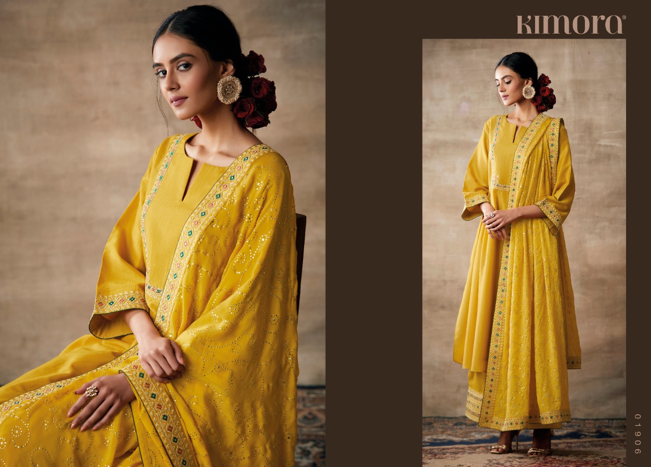 Salwar Kameez Tussar Silk Fabric Self Butti Embroidery Work Indian Woman Fashion Designer