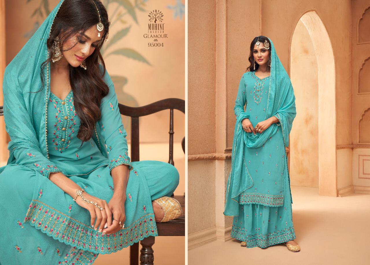 Sharara Style Salwar Kameez Georgette Fabric Embroidered Party Wear Designer Dress