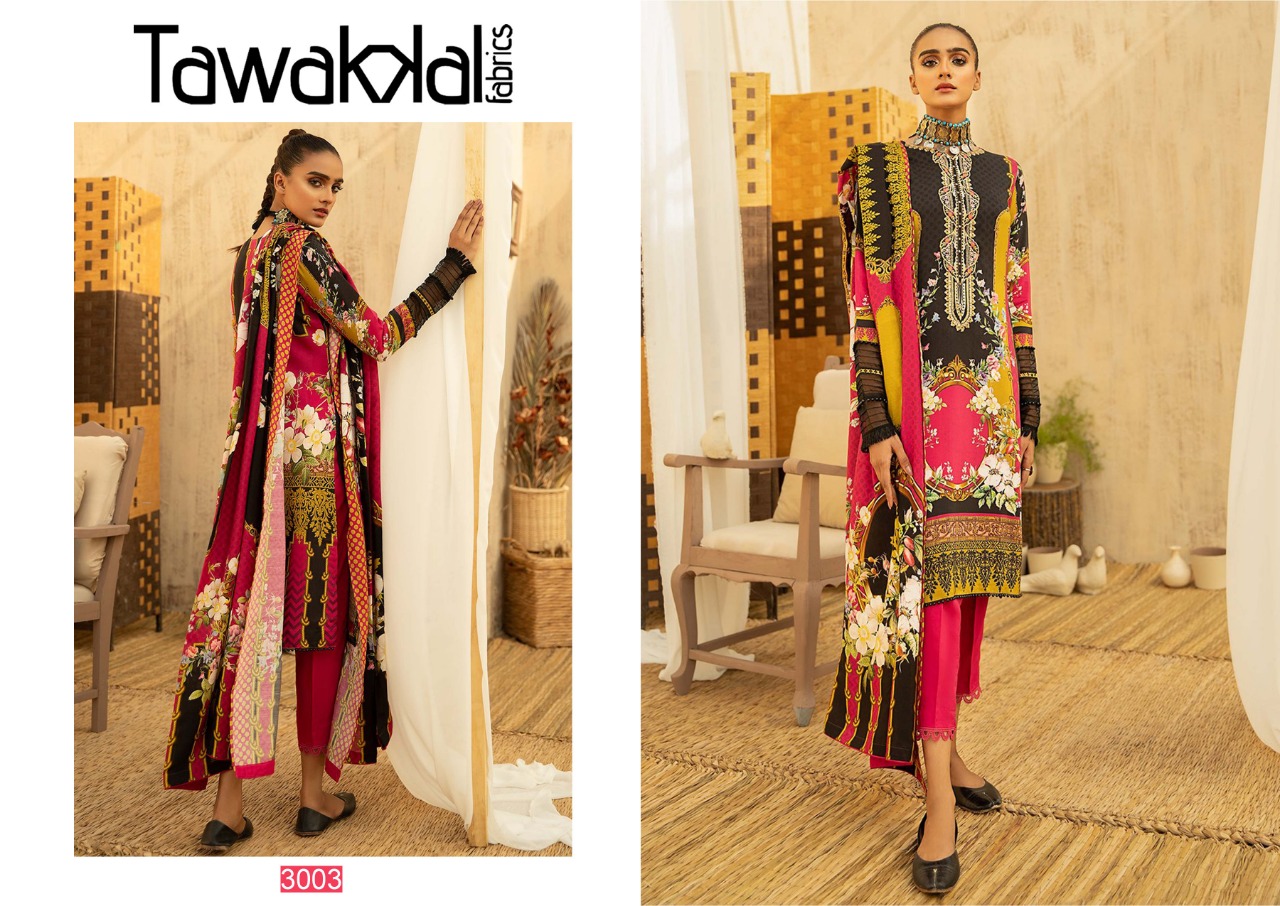 Tawakkal Fabrics Opulence 3 Designer Kurti With Dupatta