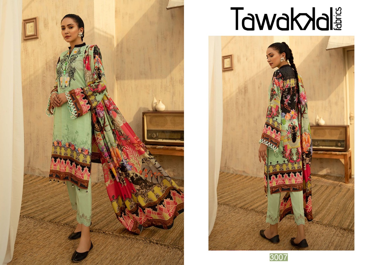 Tawakkal Fabrics Opulence 3 Designer Kurti With Dupatta