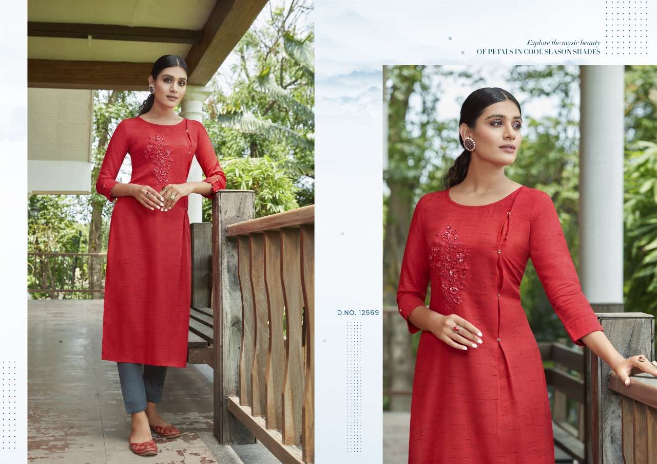 Handwork Rayon Kurti New Designs