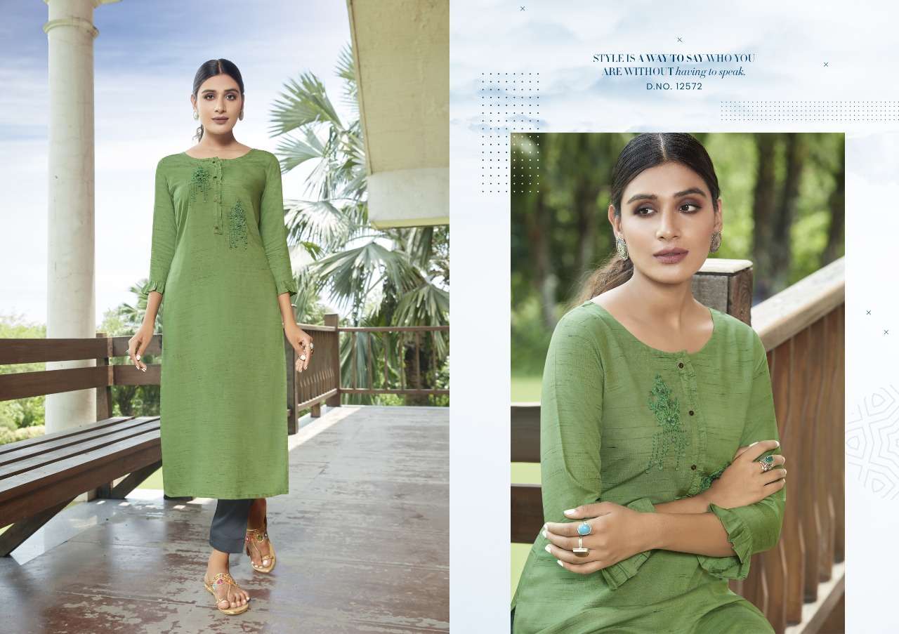 Handwork Rayon Kurti New Designs