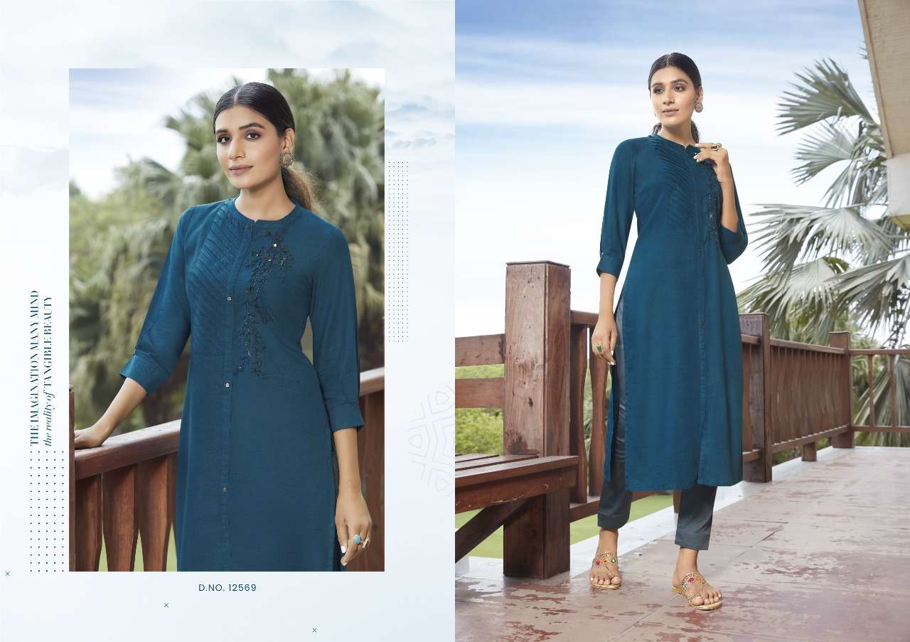 Handwork Rayon Kurti New Designs