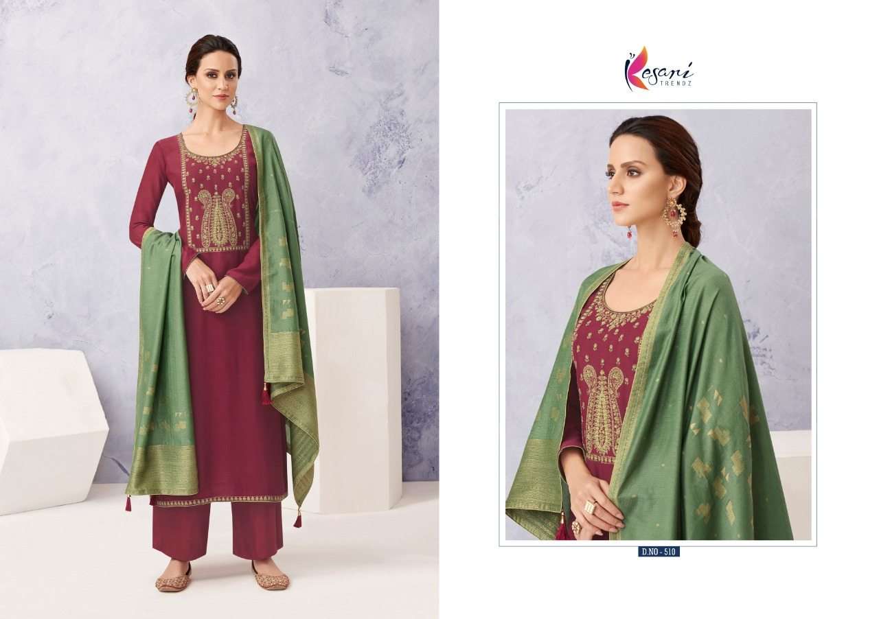 Pure Viscose Maslin With Embroidery Work Salwar Suits Collection