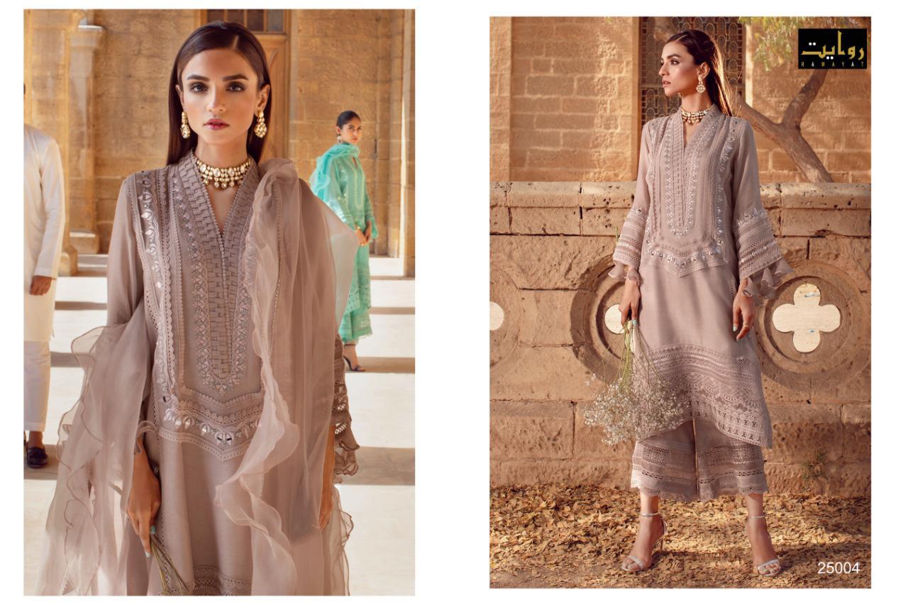 Rawayat Presents Elaf Luxury Lawn 2021 Pure Jam Cotton Pakistani Suit At Wholesale Rate In Surat